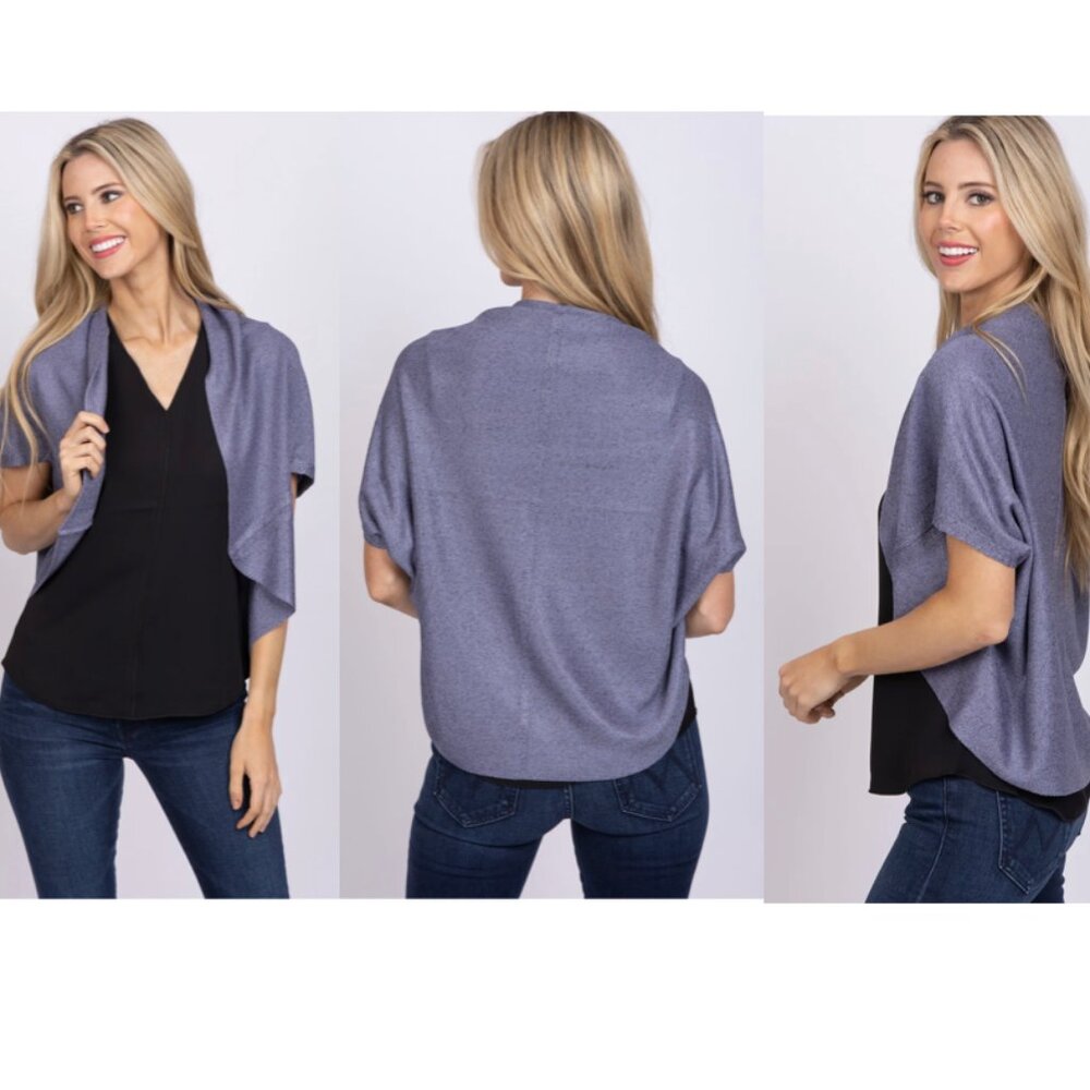 NWT- Nic+Zoe Cocoon Cardigan In Blue Dusk Size M